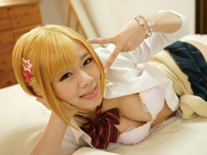 神待ち金髪JK連れ込みセックス！！パイパンマンコに生ハメ中出し！！